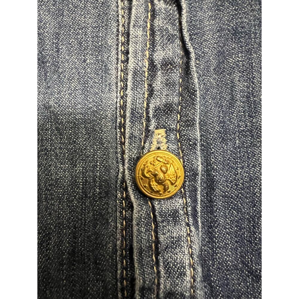 Polo Ralph Lauren Girl’s Denim Longsleeve Dress - Size 12 - Picture 3 of 9